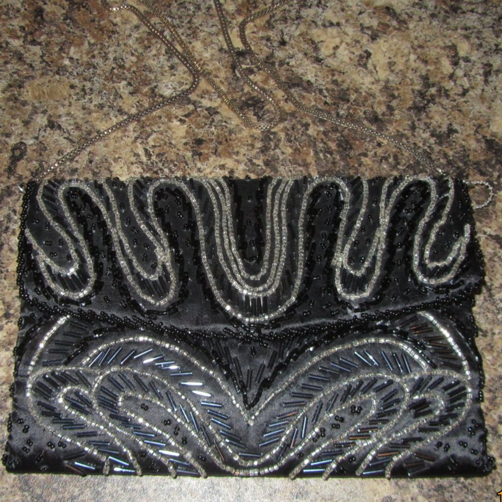 Vintage Beaded Evening Bag by La Regale NIB Never Used.